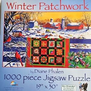 Winter Patchwork 1000pc Jigsaw Puzzle by Diane Phalen